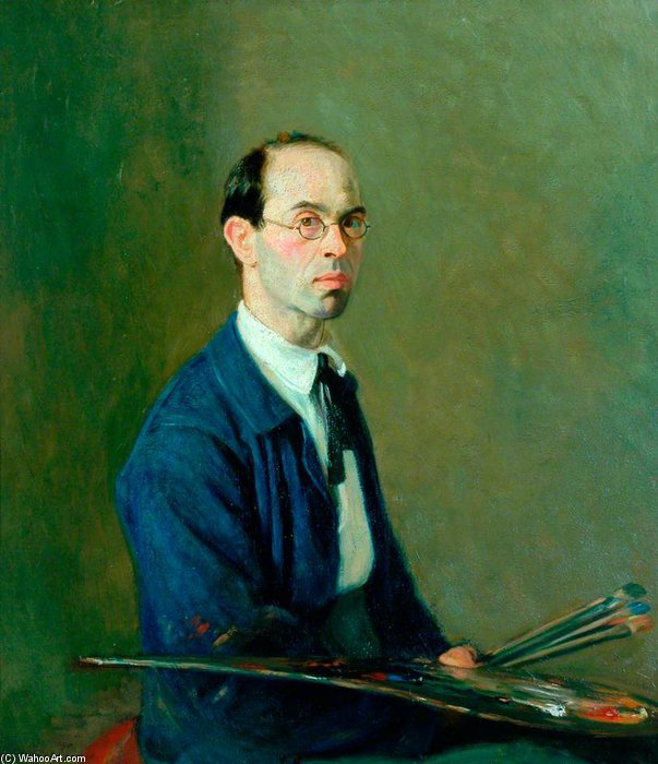 WikiOO.org - Енциклопедия за изящни изкуства - Живопис, Произведения на изкуството William Rothenstein - Self Portrait -