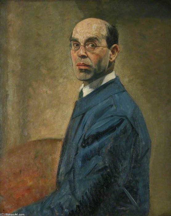 WikiOO.org - Enciklopedija dailės - Tapyba, meno kuriniai William Rothenstein - Self Portrait - Principal