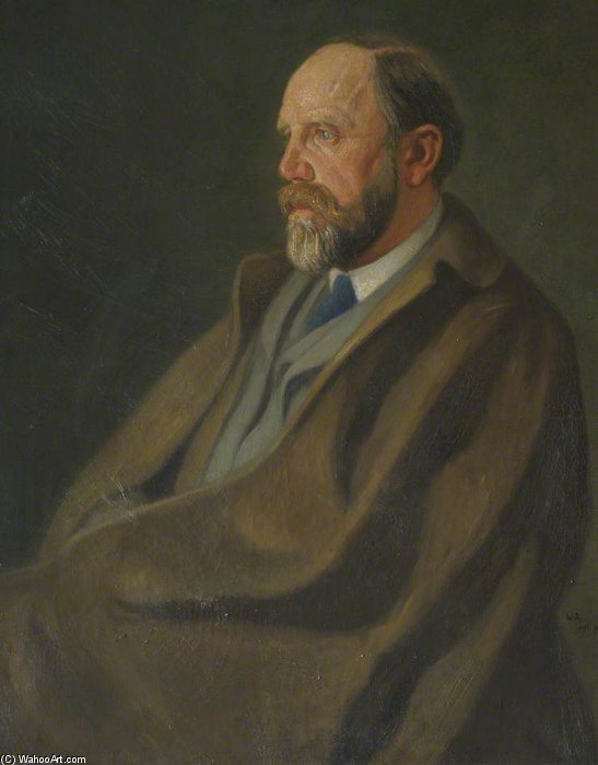 WikiOO.org - Encyclopedia of Fine Arts - Maľba, Artwork William Rothenstein - Sir Francis Darwin