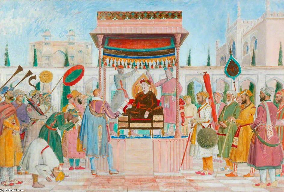 WikiOO.org - 백과 사전 - 회화, 삽화 William Rothenstein - Sir Thomas Roe's Embassy To The Court Of Jehangir
