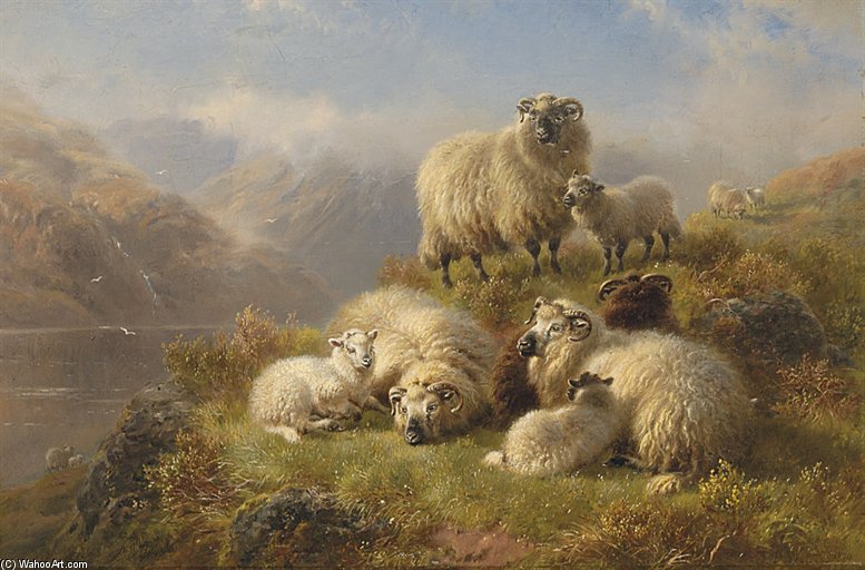 Wikioo.org – L'Enciclopedia delle Belle Arti - Pittura, Opere di William Watson - Mattina, Loch Eck, Argyllshire