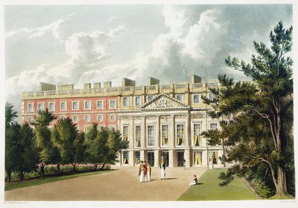 WikiOO.org - Güzel Sanatlar Ansiklopedisi - Resim, Resimler William Westall - Hampton Court Palace
