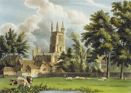 Wikioo.org - The Encyclopedia of Fine Arts - Painting, Artwork by William Westall - Winchester College