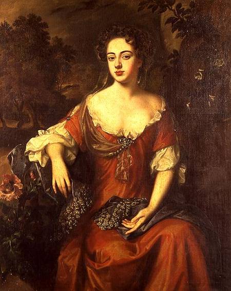 Wikioo.org - The Encyclopedia of Fine Arts - Painting, Artwork by Willem Wissing - Portrait Of Lady Brownlow