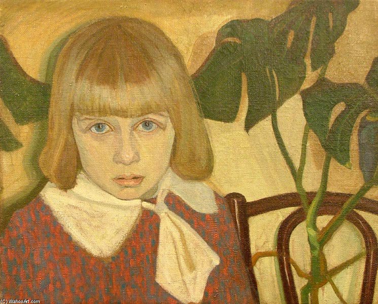 WikiOO.org - אנציקלופדיה לאמנויות יפות - ציור, יצירות אמנות Wladyslaw Slewinski - Girl