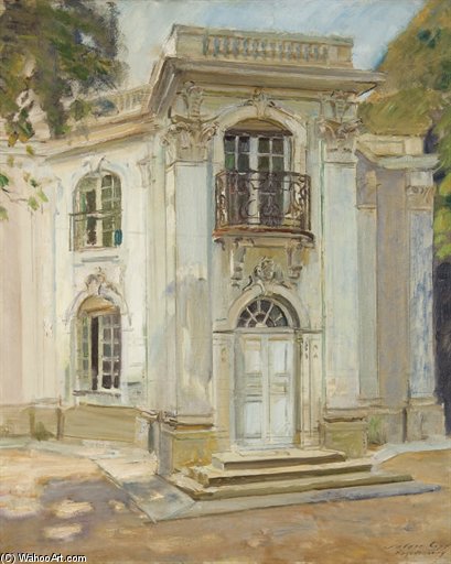 WikiOO.org - Encyclopedia of Fine Arts - Lukisan, Artwork Walter Gay - Le Pagodenburg Dans Le Parc Du Chateau De Nymphenburg
