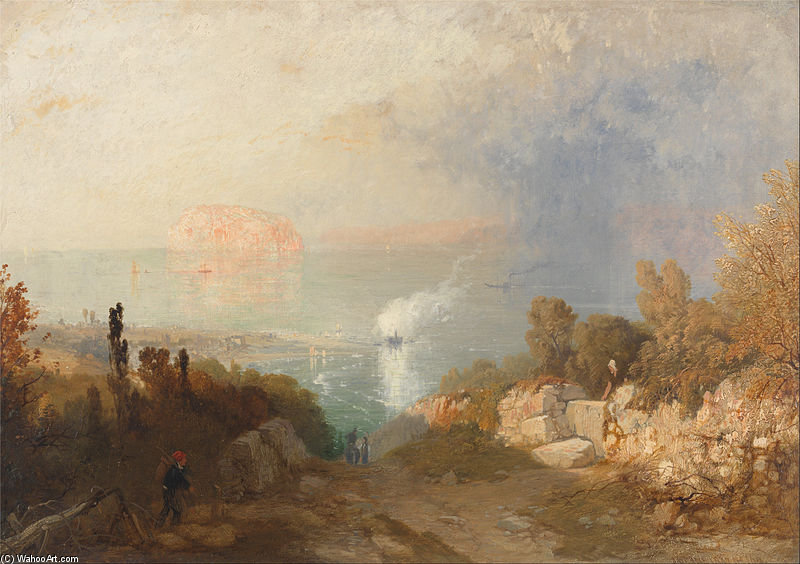 Wikioo.org - The Encyclopedia of Fine Arts - Painting, Artwork by James Baker Pyne - The Entrance To The Menai Straits