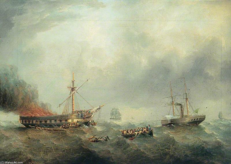 WikiOO.org - Enciklopedija likovnih umjetnosti - Slikarstvo, umjetnička djela James Baker Pyne - The Shipwreck