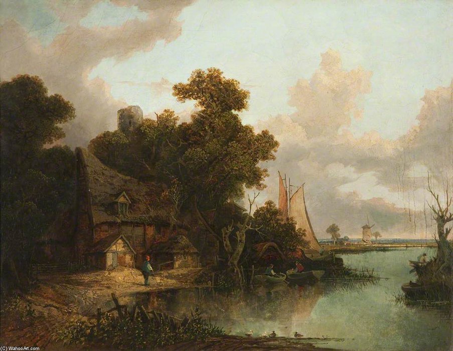 Wikioo.org - The Encyclopedia of Fine Arts - Painting, Artwork by James Stark - A View From Norwich