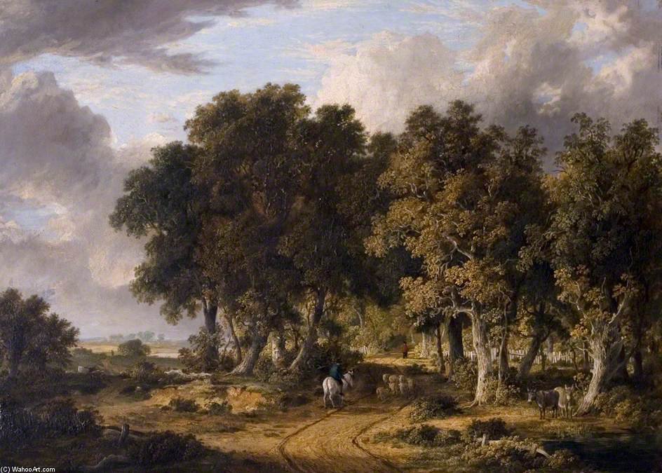 Wikioo.org - The Encyclopedia of Fine Arts - Painting, Artwork by James Stark - A View In The New Forest