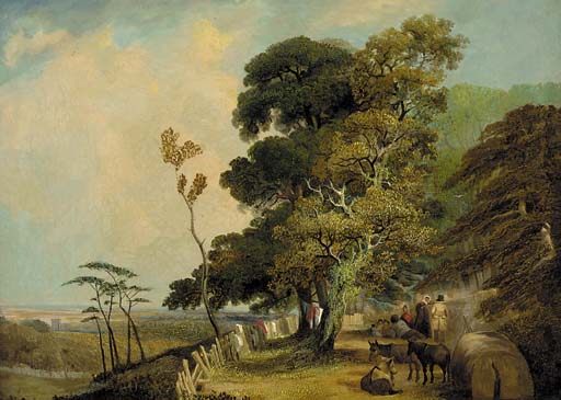 WikiOO.org - Енциклопедія образотворчого мистецтва - Живопис, Картини
 James Stark - A Wayside Encampment