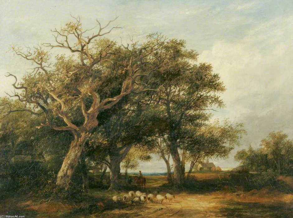 WikiOO.org - Encyclopedia of Fine Arts - Schilderen, Artwork James Stark - Marlborough Forest