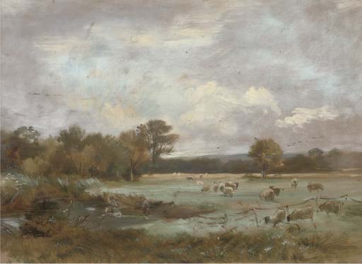 Wikioo.org - The Encyclopedia of Fine Arts - Painting, Artwork by James Stark - On Hale Farm Water Meadows