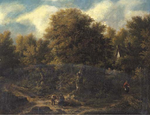 WikiOO.org - Encyclopedia of Fine Arts - Maleri, Artwork James Stark - The Edge Of The Wood