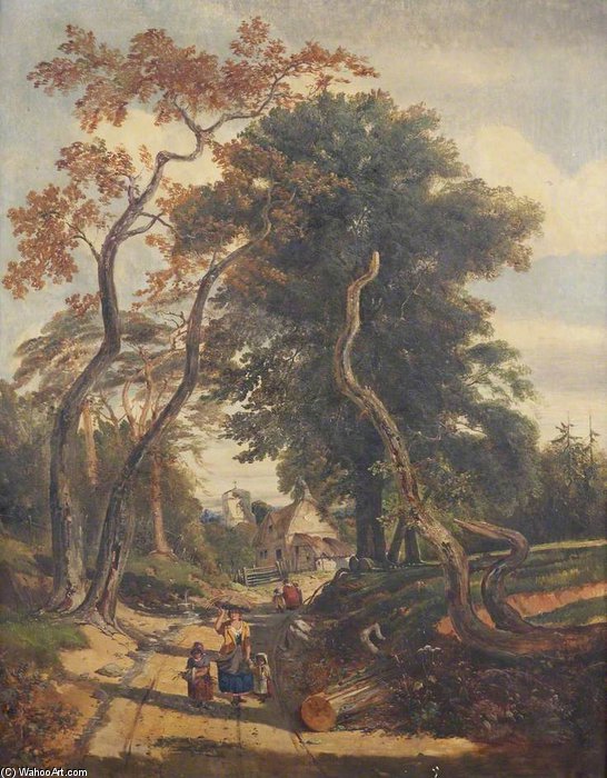 Wikioo.org - The Encyclopedia of Fine Arts - Painting, Artwork by James Stark - Wood Gatherers
