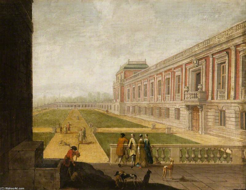 WikiOO.org - Енциклопедія образотворчого мистецтва - Живопис, Картини
 James William Giles - Figures By A Palace