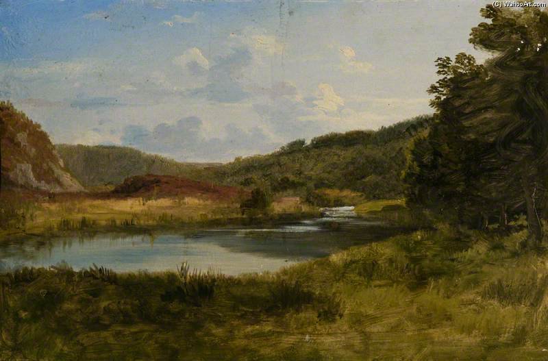 Wikioo.org - The Encyclopedia of Fine Arts - Painting, Artwork by James William Giles - Hagberry Pot, River Ythan