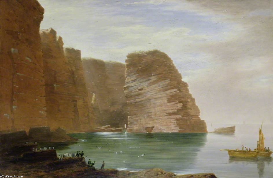 WikiOO.org - Encyclopedia of Fine Arts - Maľba, Artwork James William Giles - Island Of Handa, West Coast Of Sutherland