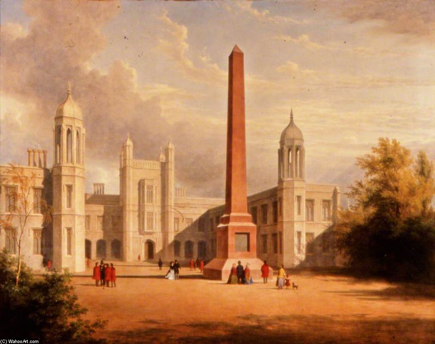 Wikioo.org - The Encyclopedia of Fine Arts - Painting, Artwork by James William Giles - Marischal College Quadrangle, Aberdeen