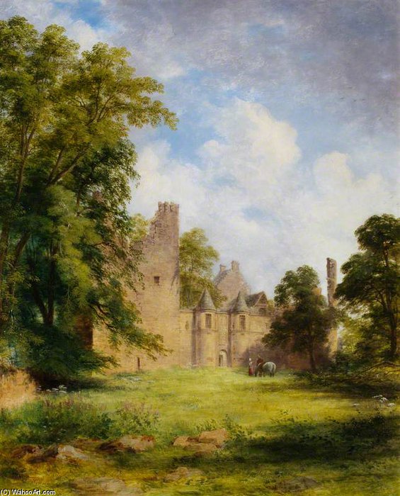 WikiOO.org - אנציקלופדיה לאמנויות יפות - ציור, יצירות אמנות James William Giles - Tolquhon Castle -