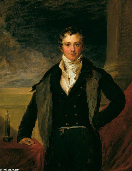 Wikioo.org - The Encyclopedia of Fine Arts - Painting, Artwork by John Linnell - Sir Humphry Davy