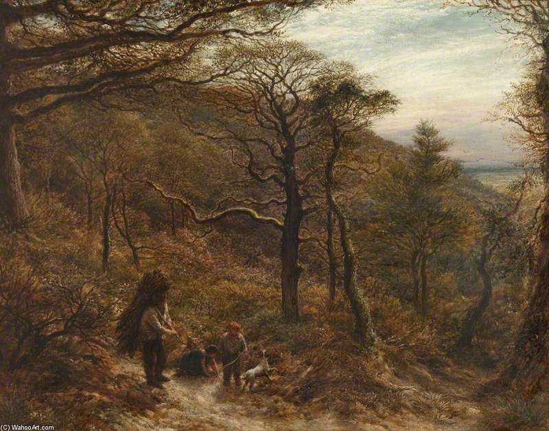Wikioo.org - The Encyclopedia of Fine Arts - Painting, Artwork by John Linnell - The Woodcutter's Return