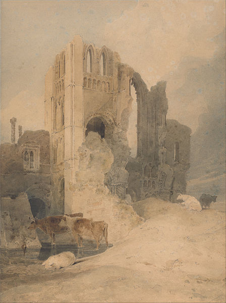 Wikioo.org - The Encyclopedia of Fine Arts - Painting, Artwork by John Sell Cotman - Castle Acre Priory, Norfolk