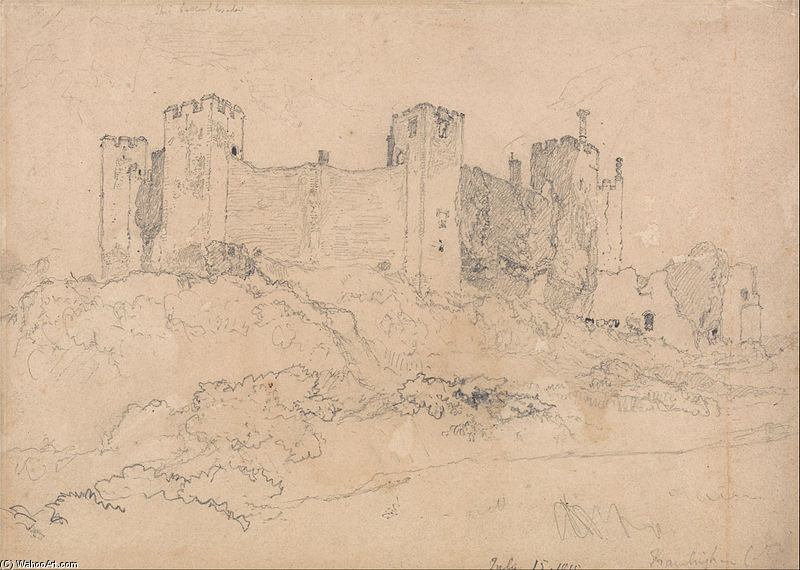 WikiOO.org - Εγκυκλοπαίδεια Καλών Τεχνών - Ζωγραφική, έργα τέχνης John Sell Cotman - Framlingham Castle, Suffolk