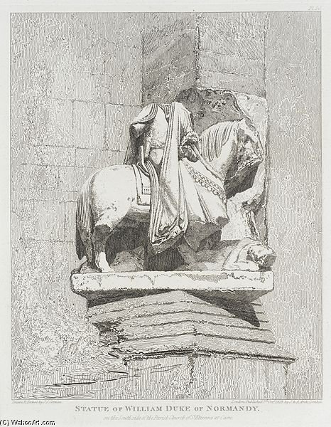 Wikioo.org - Bách khoa toàn thư về mỹ thuật - Vẽ tranh, Tác phẩm nghệ thuật John Sell Cotman - Statue Of William, Duke Of Normandy