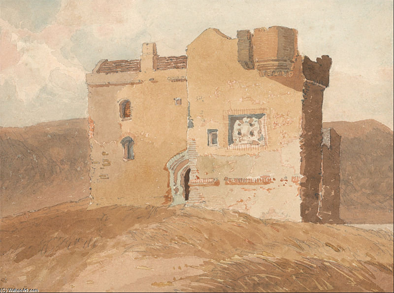 WikiOO.org - Енциклопедия за изящни изкуства - Живопис, Произведения на изкуството John Sell Cotman - Unidentified Castle