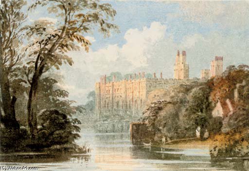 Wikioo.org – L'Enciclopedia delle Belle Arti - Pittura, Opere di John Varley I (The Older) - Castello di Warwick