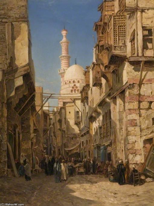 Wikioo.org - The Encyclopedia of Fine Arts - Painting, Artwork by John Varley Ii (The Younger) - Game El Syer, Cairo