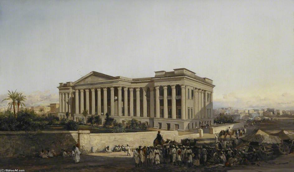 Wikioo.org - The Encyclopedia of Fine Arts - Painting, Artwork by John Varley Ii (The Younger) - Medical College Hospital, Calcutta