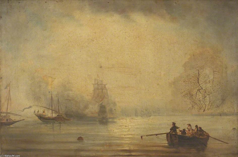 Wikioo.org - The Encyclopedia of Fine Arts - Painting, Artwork by John Wilson Carmichael - Nautical Scene