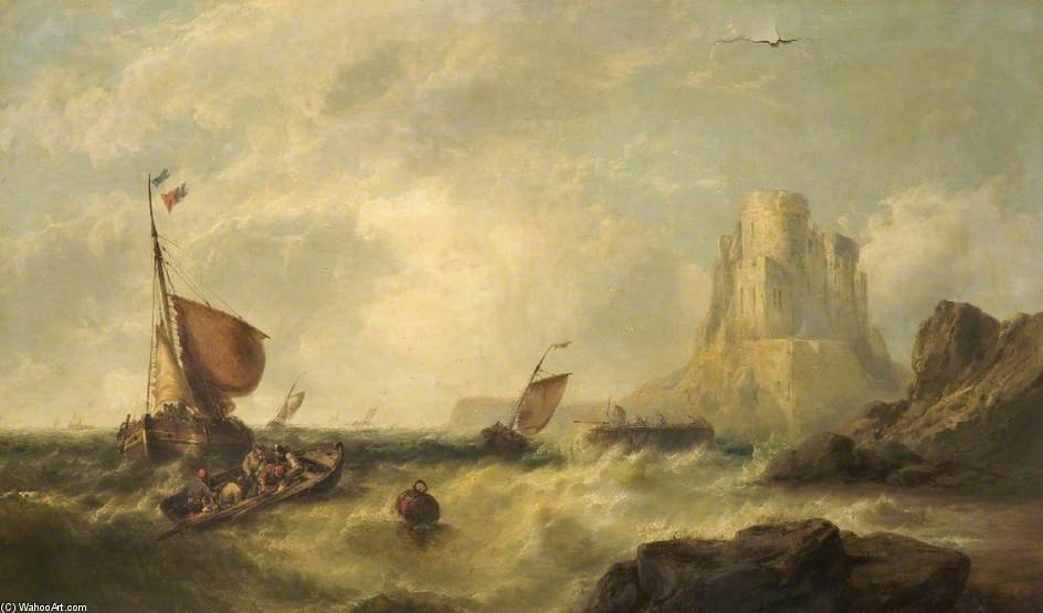 Wikioo.org - The Encyclopedia of Fine Arts - Painting, Artwork by John Wilson Carmichael - Seascape -