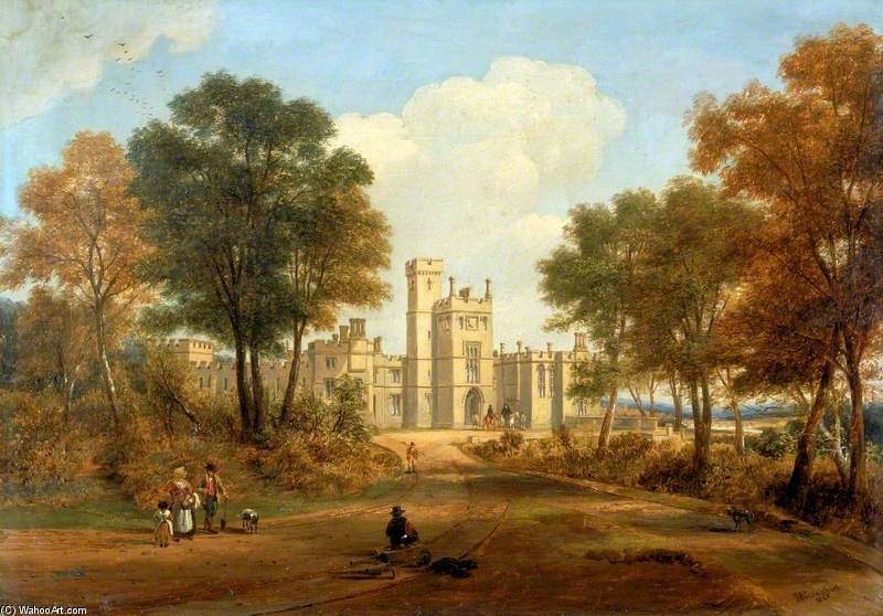 Wikioo.org - The Encyclopedia of Fine Arts - Painting, Artwork by John Wilson Carmichael - The Entrance To Beaufront Castle