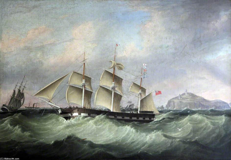 Wikioo.org - The Encyclopedia of Fine Arts - Painting, Artwork by Joseph Heard - The 'charlotte' Off The Old Head Of Kinsale