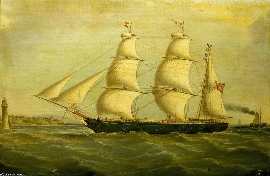 Wikioo.org - The Encyclopedia of Fine Arts - Painting, Artwork by Joseph Heard - The Barque 'queen Bee'