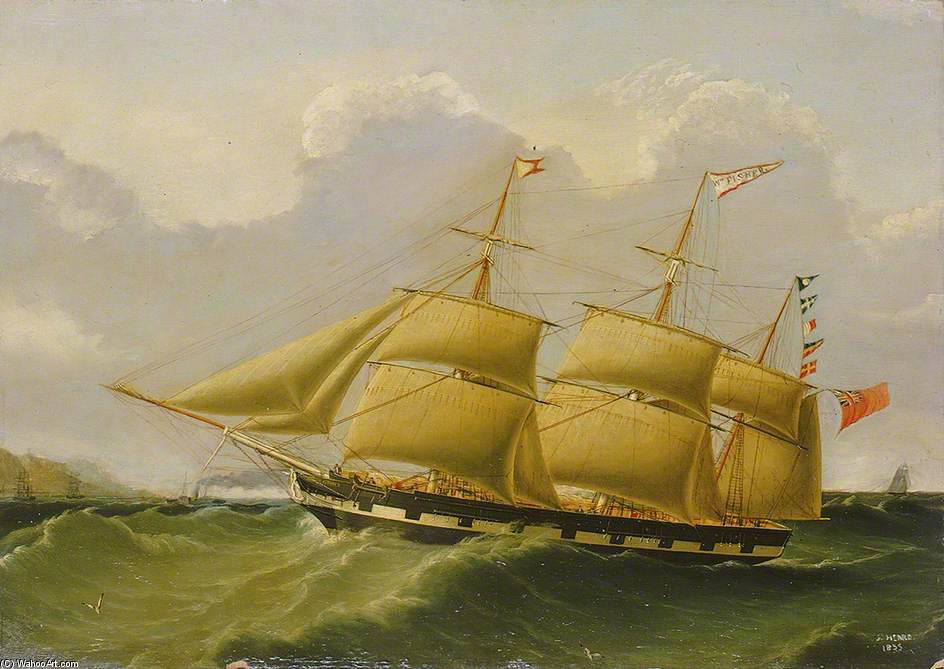 Wikioo.org - The Encyclopedia of Fine Arts - Painting, Artwork by Joseph Heard - The Barque ‘William Fisher’