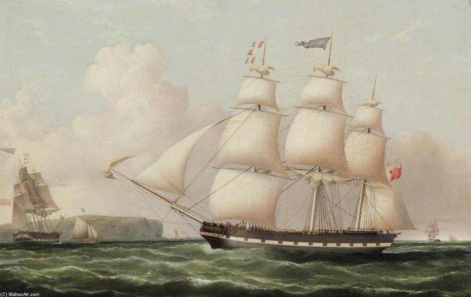 Wikioo.org - The Encyclopedia of Fine Arts - Painting, Artwork by Joseph Heard - The Ship 'abbotsford'