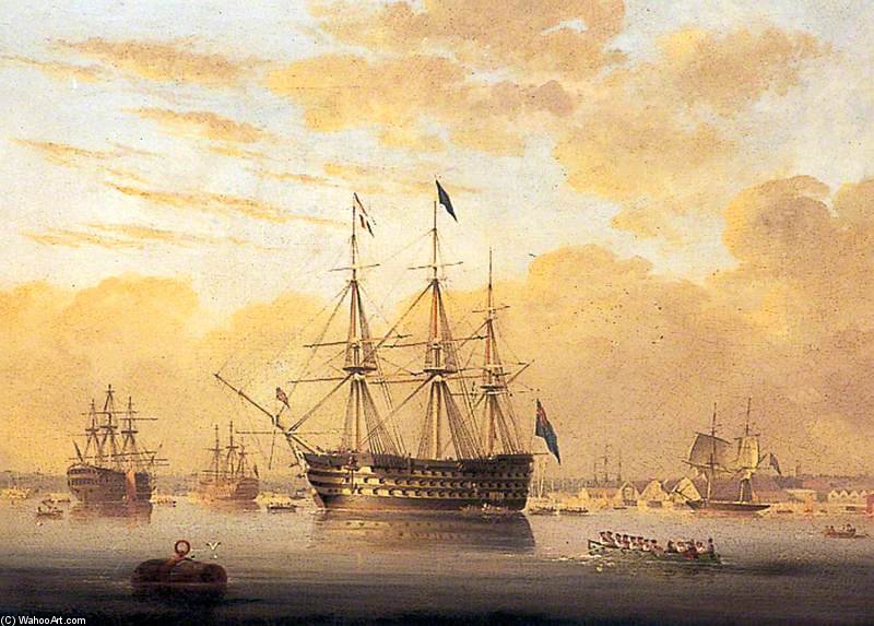 Wikioo.org - The Encyclopedia of Fine Arts - Painting, Artwork by Nicholas Matthew Condy - Hms 'royal Adelaide'