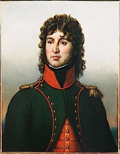 Wikioo.org - สารานุกรมวิจิตรศิลป์ - จิตรกรรม Paulin Jean Baptiste Guerin - Joachim Murat, Lieutenant 12th Hunters