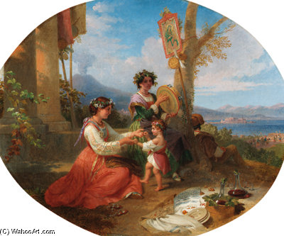 WikiOO.org - Encyclopedia of Fine Arts - Maleri, Artwork Penry Williams - An Autumn Festival