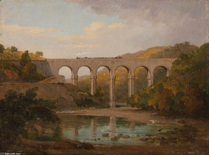 Wikioo.org - The Encyclopedia of Fine Arts - Painting, Artwork by Penry Williams - Bridge Over The River Taff