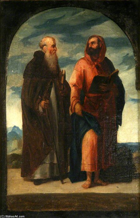 WikiOO.org - Encyclopedia of Fine Arts - Maľba, Artwork Penry Williams - Two Saints