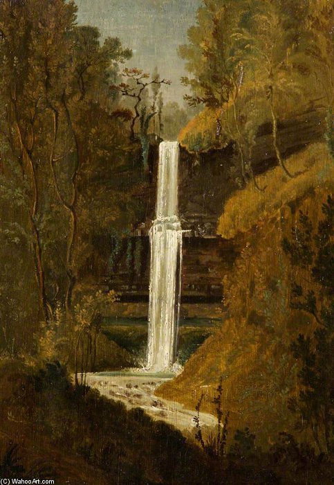 Wikioo.org - The Encyclopedia of Fine Arts - Painting, Artwork by Penry Williams - Ysgwd Or Scwd Fall, Neath Valley