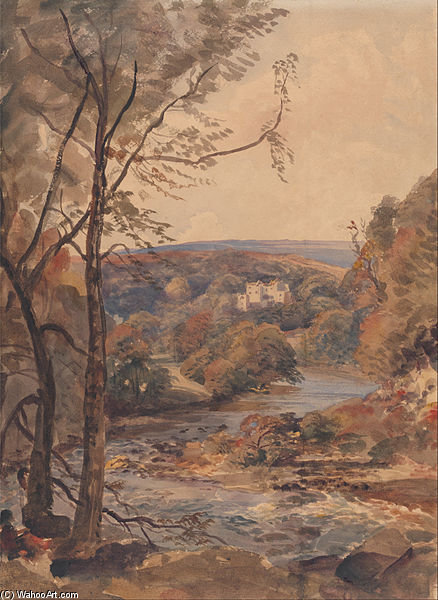 WikiOO.org - Enciclopédia das Belas Artes - Pintura, Arte por Peter De Wint - Barden Tower, Yorkshire