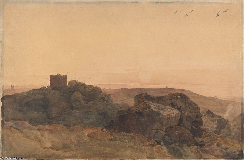 WikiOO.org - دایره المعارف هنرهای زیبا - نقاشی، آثار هنری Peter De Wint - Bolton Castle