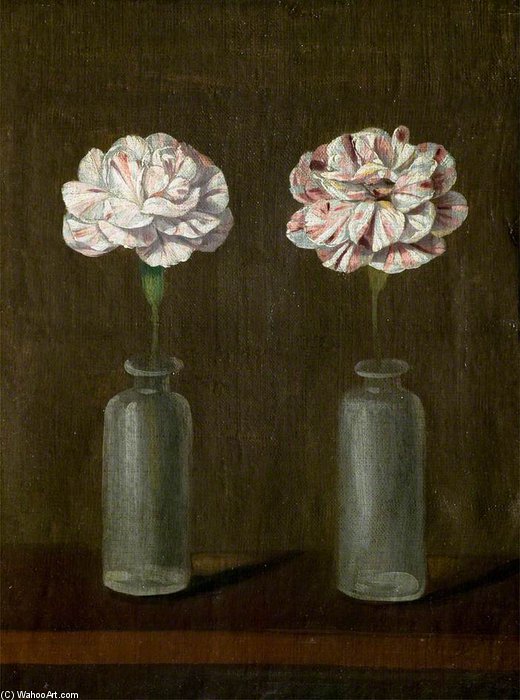 Wikioo.org - The Encyclopedia of Fine Arts - Painting, Artwork by Peter De Wint - Carnations