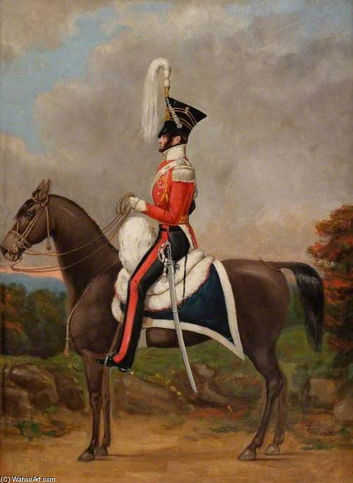 Wikioo.org - The Encyclopedia of Fine Arts - Painting, Artwork by Richard Dighton - Gentleman Of The Worcestershire Yeomanry
